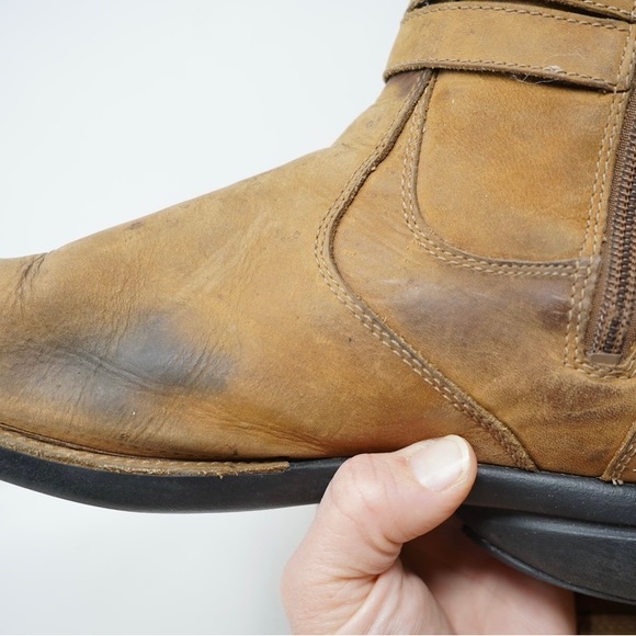 Merrell Tetra Strap Waterproof Boots Shoes Women’s Size 11 Tan Brown Leather - Picture 5 of 10